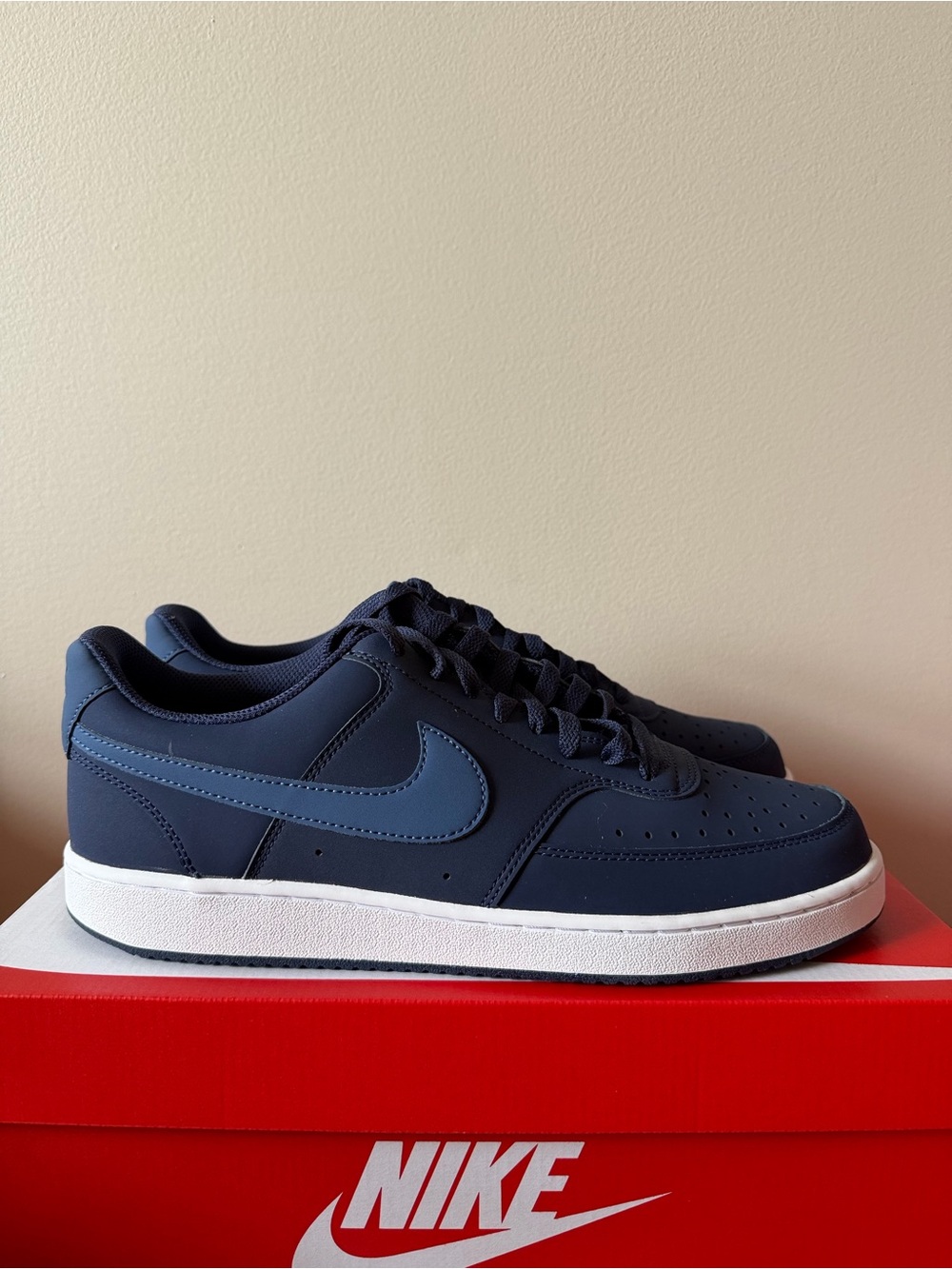 Nike Court Vision Low Midnight Navy Blue HM6193-410 Men’s Size 10.5